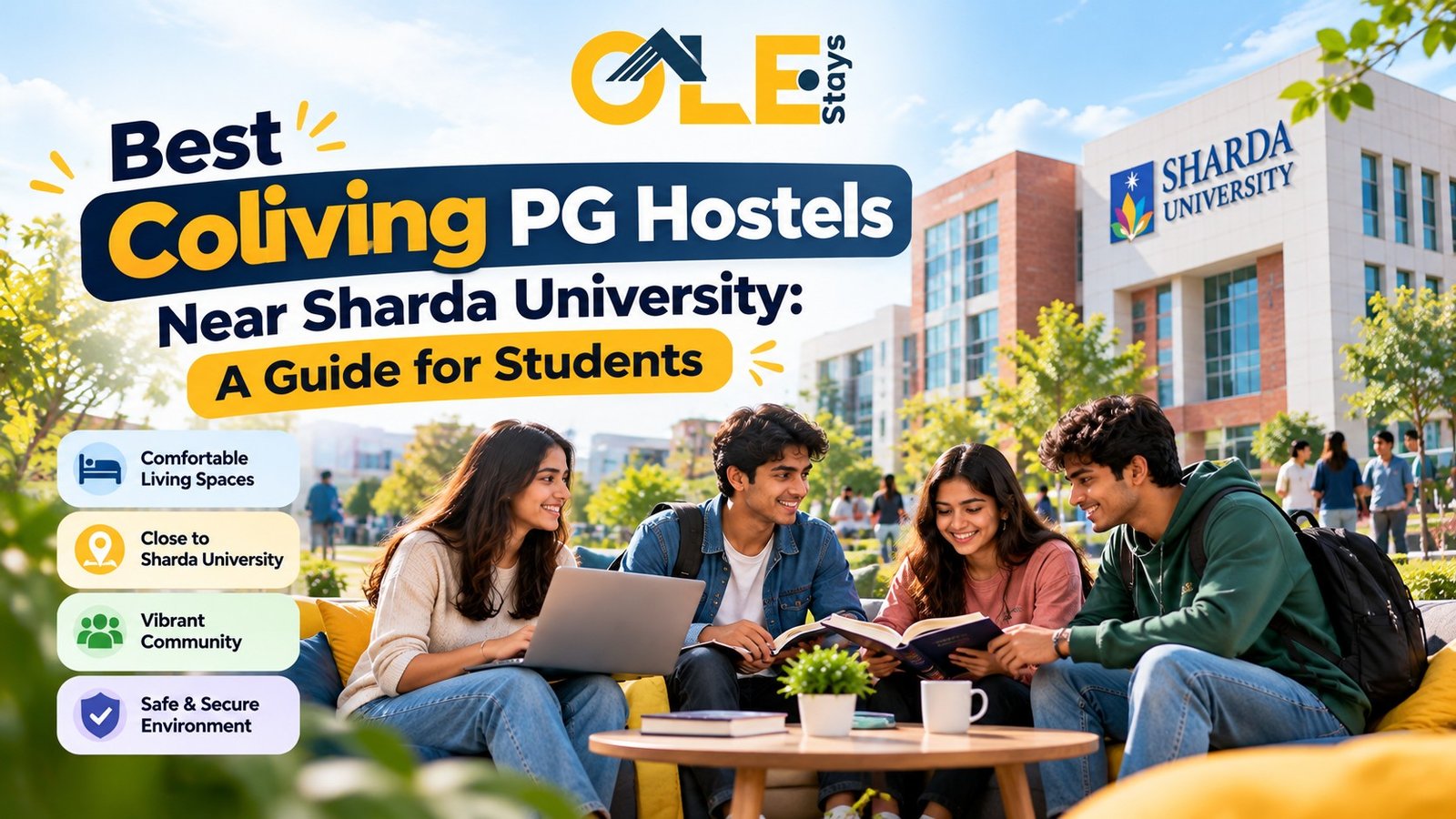 Best Coliving PG Hostels Near Sharda University: A Guide For Students